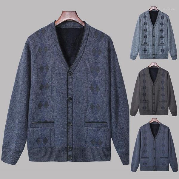 

running jackets men stitching color sweater button knitted cardigan loose long sleeve winter warm1, Black;red