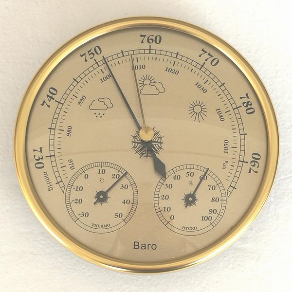 

2pcs vintage weather station barometer thermometer hygrometer barometer