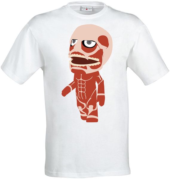 

new summer fashion attack on titan cute colossal titan art men's wo 's available white sport hooded sweatshirt hoodie men t shirt