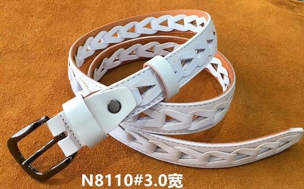 

fkmy8 women's first cowhide braided n8110#3.0 wide vegetable tanned layer first women's cowhide leather belt layer one belt xivvv, Black;brown