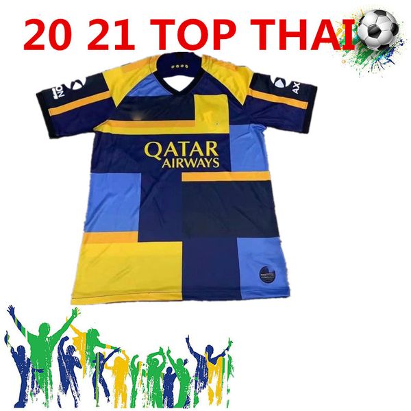 

new 2021 boca special edition soccer jersey 20/21 season boca juniors home soccer shirt football uniforms sales ing, Black;yellow