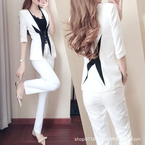 

r5en4 business goddess fan slimming 2020 pants autumn new korean style fashion temperament socialite pants early suit two-piece suit 8eqlp, Gray