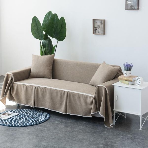 

1pc solid color spinning sofa cover universal sofa towel all-inclusive dust cover couch home decoration1