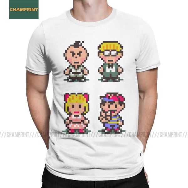 

earthbound mother 2 quartet rpg ness lucas giygas video game vintage tees round collar short sleeve hooded sweatshirt hoodie men t shirt