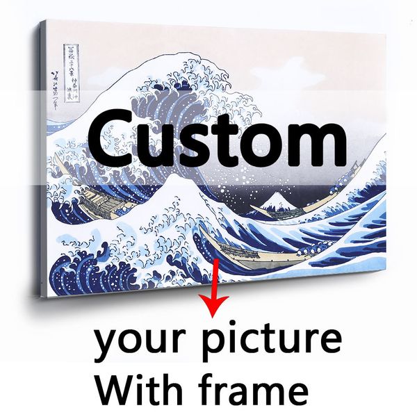 

custom print poster on canvas paintings wall art pictures for living room home decor decorations with frame q1107