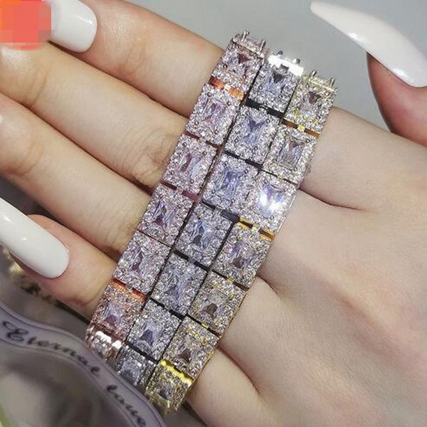 

new 18cm luxury princess silver color on hand bracelet bangle for women anniversary gift jewelry, Golden;silver