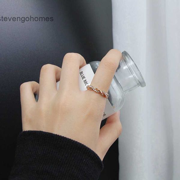 

women's diamond mahogany jewelry full twisted accessories alloy ring, Silver