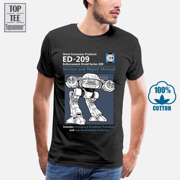 

blue men t shirt summer fashion casual tshirt printing robot ed 209 men's full mens tee shirt sport hooded sweatshirt hoodie