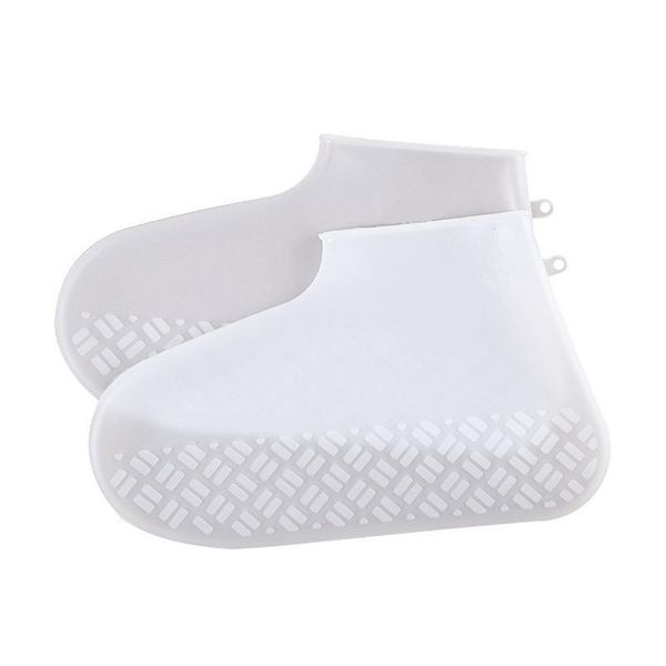 

sile overshoes reusable waterproof rainproof men shoes covers rain boots non-slip washable wear-resistant re jllrye