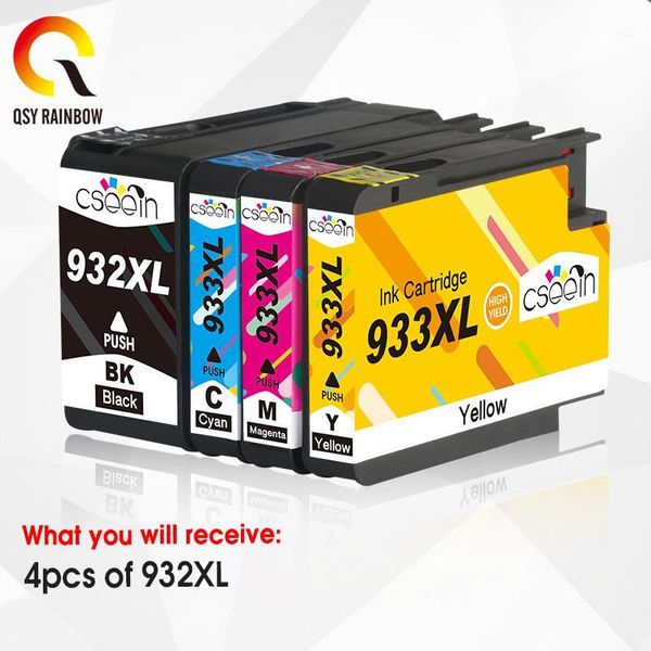 

ink cartridges 4pcs 932xl 933 for 932 933xl replacement cartridge officejet 6100 6600 6700 7110 7610 7612 printer1