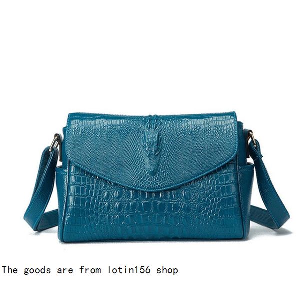 

genuine women handbags leather 100% new leather 2020 crocodile hand bag female women's bag female european cowboy hand grab shoulder mu