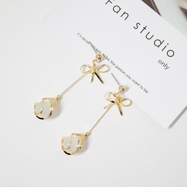 

dangle & chandelier earrings arrival fashion metal trendy water drop women simple korean jewelry female long pendant eardrop, Silver