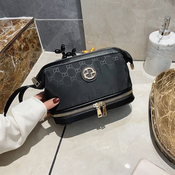 

qyb3g new men's and women's jkbel travel wash for travel portable portable waterproof storage bag double layer cosmetic bag storag