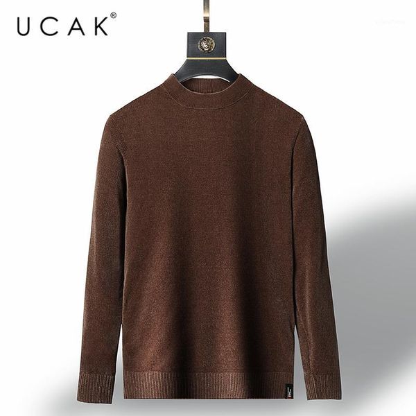 

ucak brand o-neck sweaters men's clothing winter new arrival winter pure cotton sweater men clothes pullover pull homme u11841, White;black