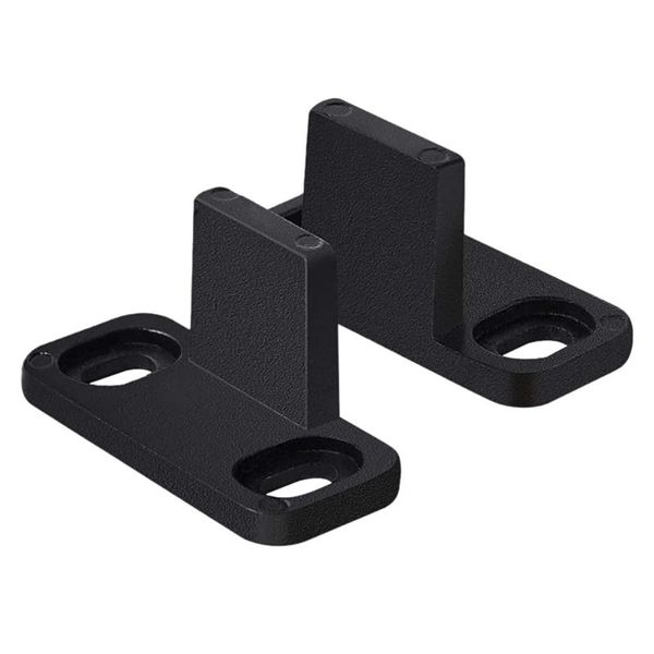 

2 pack matte bottom floor guide carbon steel hardware adjustable for sliding barn door