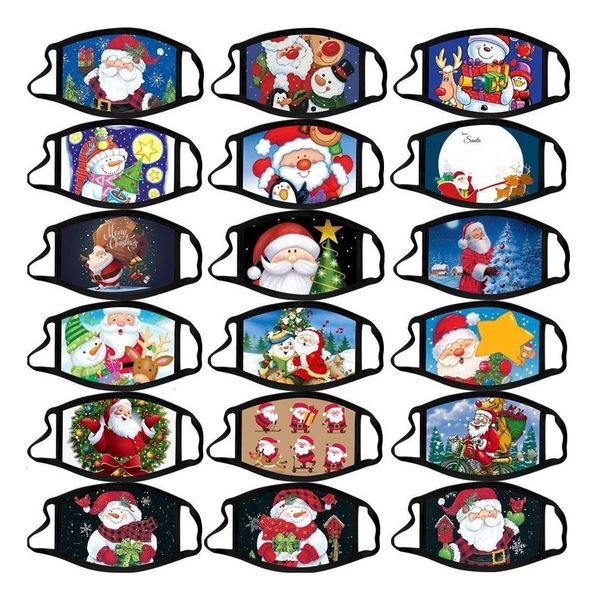 

factorytr5dcotton 2021 christmas calico washable anti-fog color cartoon face mask party masks fashion design facemasks hot