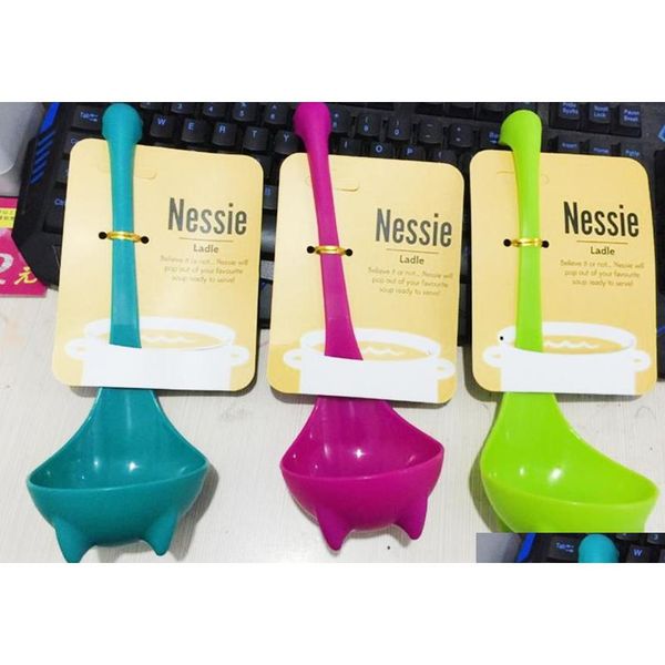 

creative nessie dinosaur soup spoon long handle lovely monster porridge spoons dinnerware cooking tools kitchen