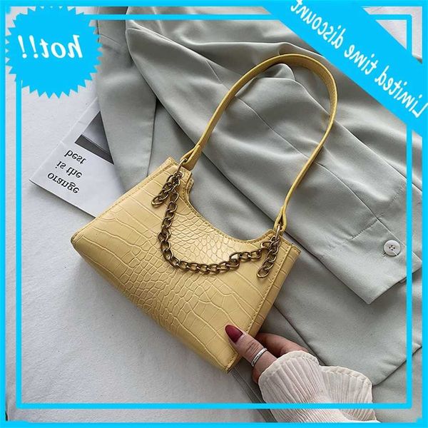 

sheng shi's design of underarm women's 2020 fashion crocodile pattern stick bag