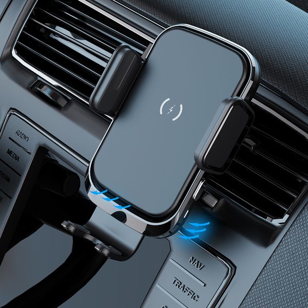 

x7 10w induction car charger holder suction cup air vent non-slip silicone for qi wireless charging phone mount