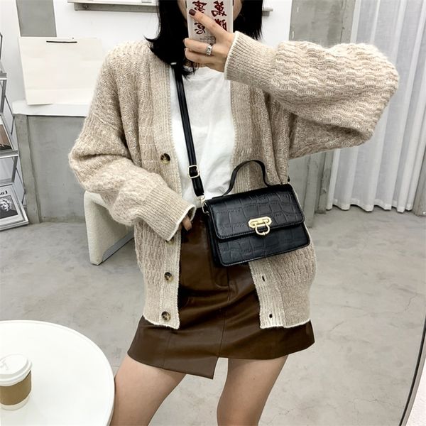 

2021 fashion women small crossbody bag classic stone pattern shoulder handbags lightweight chain strap flap messenger purse