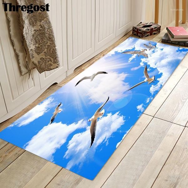 

thregost scenic printed mat washing machine toilet bath mats shower carpet 3d toilet rug non slip bathtub rugs indoor doormat1