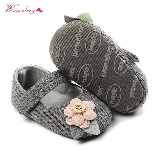 

2020 kids baby girl embroidery flower soft sole crib shoes cotton prewalker shoes newborn first walker1