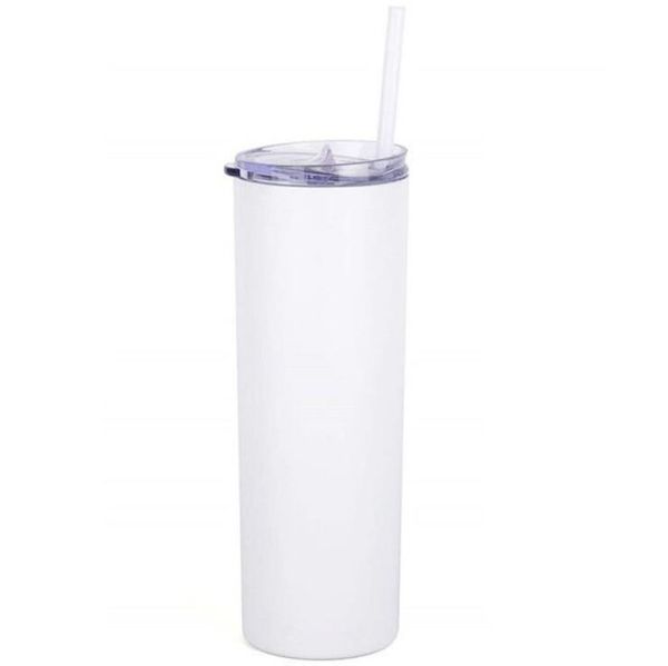 

sublimation taper tumbler 20oz black white cup with lid straw stainless steel drinking cup vacuum insulated mug sea way ewa2083