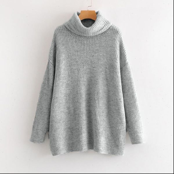

oversize turtleneck knitted womens sweater pullovers long batwing sleeve winter solid women sweaters 2021 loose basic jumper, White;black