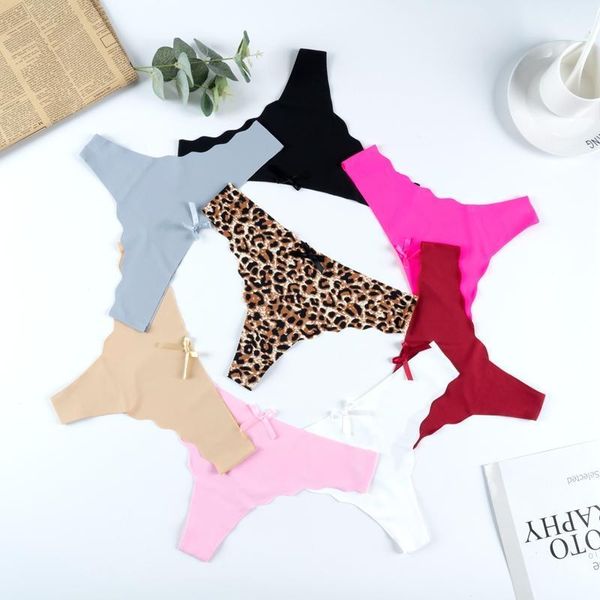 

silk women thongs g string seamless panties female underwear soft panties low-rise lingerie panty 3/4 pcs1, Black;pink