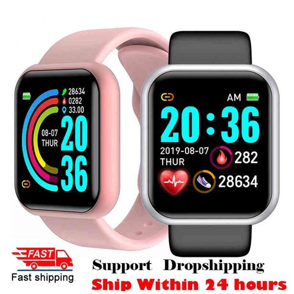 

digital smart sport watch children's and adult's health fitness step count information reminder wrist for men women hours, Slivery;brown