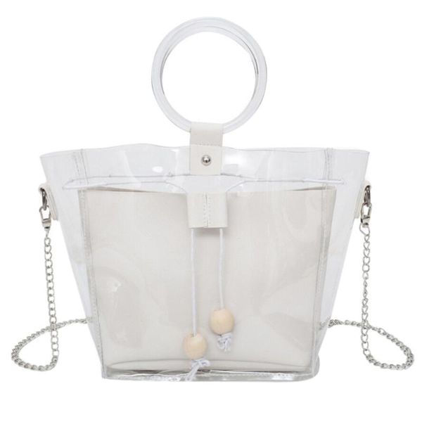 

fashion ladies bag luxury handbags messenger bag ladies shoulder transparent drawstring handbag y417