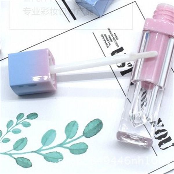 

fade color square lipgloss tube diy abs plastics empty lip glosses container labial enamel tubes new 1 9ld l2