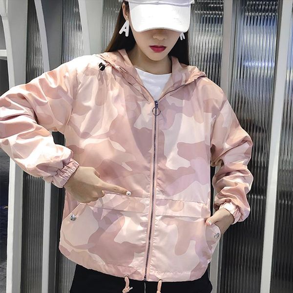 

europe and the united states in the summer 2019 women s clothing color matching elastic waist hooded jacket winter coat women, Black