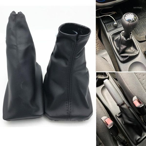 

car styling gear shift knob leather gaiter boot cover handbrake case for corsa c (01-06) tigra b (04-12) combo c (01-11)1