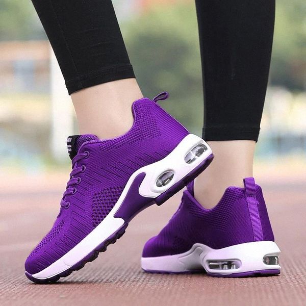 

2020 shoes woman air mesh cushion women fashion sneakers plus size 42 ladies damping sport shoes women's flats #l09t