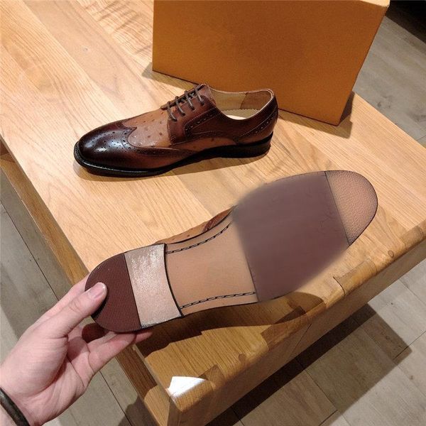 

l1 men's formal dress shoes oxfords male wedding shoes luxury classic genuine leather men party shoes dropping shipping big size 45 11, Black