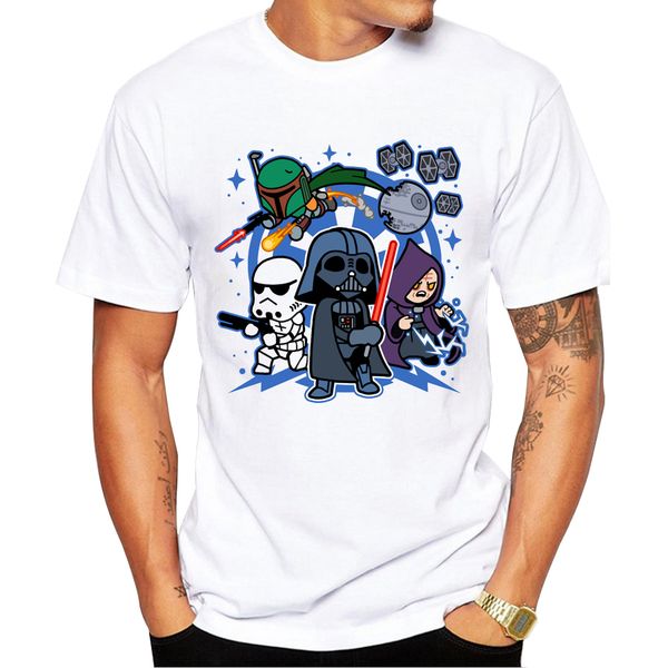 

2018 men t shirt short sleeve darth vader and friends printed t-shirt o-neck fashion tee shirts sport hooded sweatshirt hoodie
