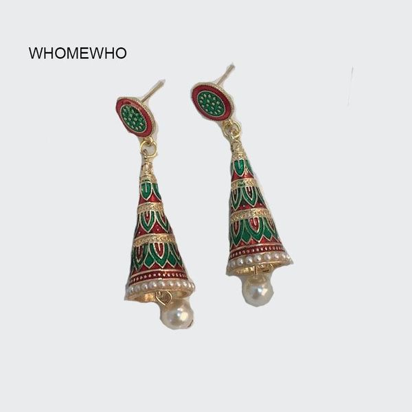 

gold metal jhumki jhumka minimalist earrings korean fashion vintage bohemia tribal bollywood jewelry party ear accessory, Silver