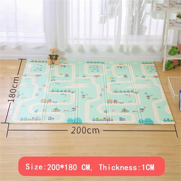 

xpe baby play mat crawling mat double surface baby carpet rug developing mat for children game pad in the nursery activity gym lj200818