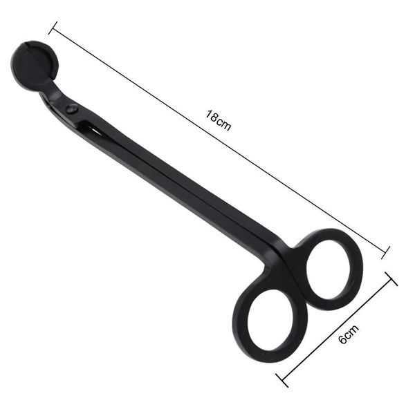

18cm stainless steel candle wick trimmer oil lamp trim scissor cutter snuffer tool hook clipper dropshiping candle holders jllyvrb