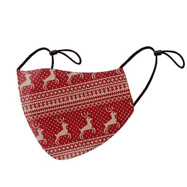 

cycling designer washable reusable christmas cartoon cotton face mask santa claus fashion mouth cover
