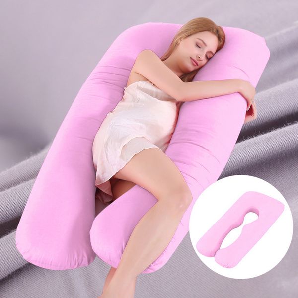 

pregnant women sleeping support pillow cotton pillowcase u shape maternity pillows pregnancy side sleeper bedding dropshipping c1008