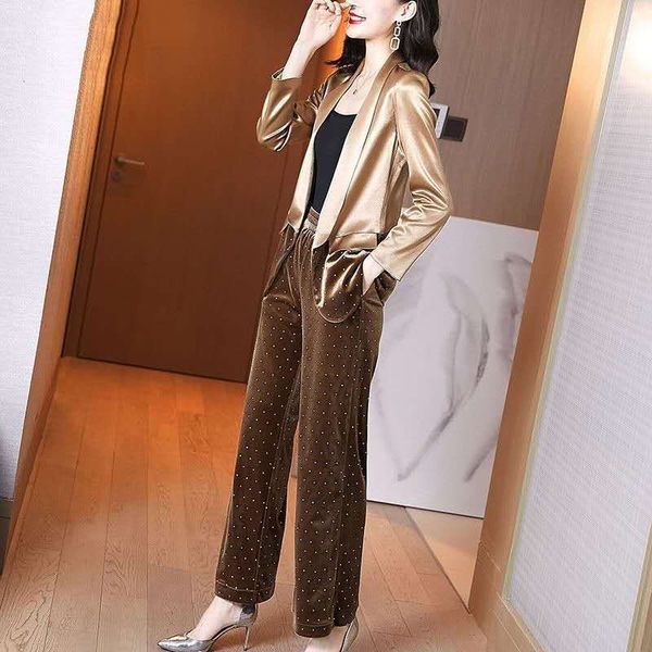 

office design mrs piece assembly women's jacket and velvet business suits ladies conbinaison femme deux parts abui, White;black