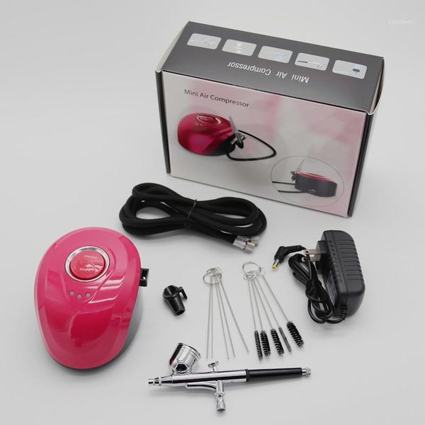 

spray gun mini spray gun, paint gun, nail makeup beauty pen, double action gun kit 7cc compressor1