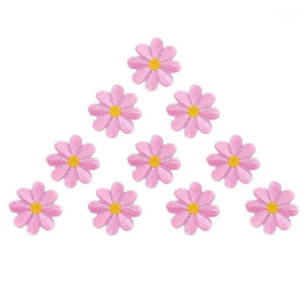 

10pcs embroidered applique flower patches sewing craft decoration1