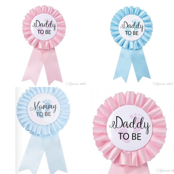 

brooch newborn party decorate new style badge mommy daddy to be pink blue creative modern simplicity corsage factory direct selling 2jq p1
