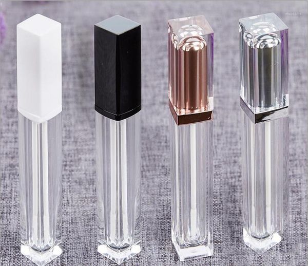 

storage bottles & jars 40pcs 7ml grade rose gold empty lip gloss tube, square silver refillable bottles,plastic liquid lipstick containe