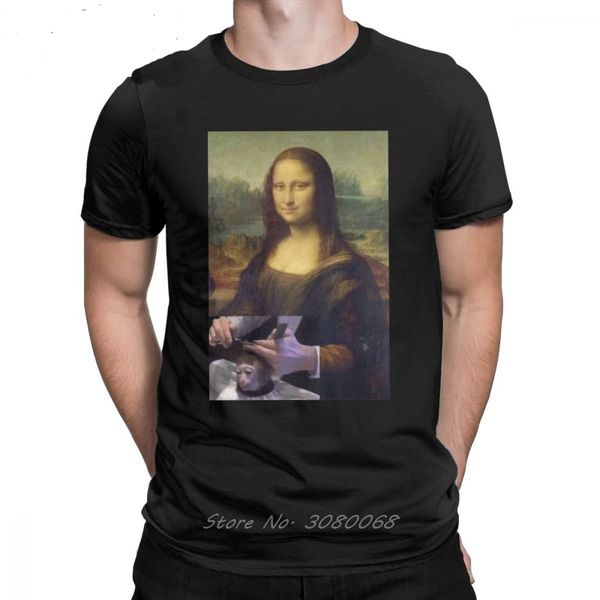 

mona lisa tshirt monkey haircut man designs clothes hipster artist retro tees harajuku sport hooded sweatshirt hoodie men t shirt