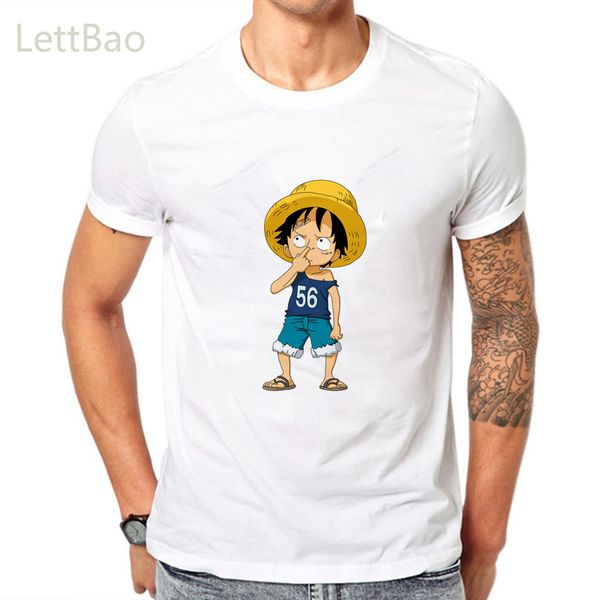 

one piece luffy casual shirts summer cartoon short sleeve harajuku fashion japan hip hop male hooded sweatshirt hoodie men t shirt