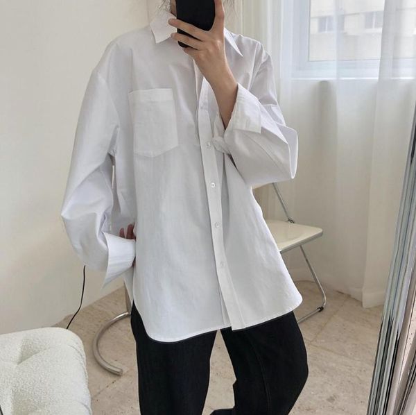 

women's suits & blazers woman classic white cozy office shirt, White;black